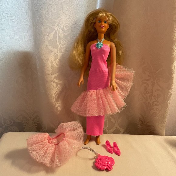 Vintage Dance 'n Romance Maxie Doll 1980s - Grow So Pretty Hair - Picture 1 of 11